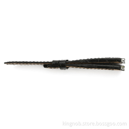 VC01 Genuine alligator leather Watch Band For VC - Black